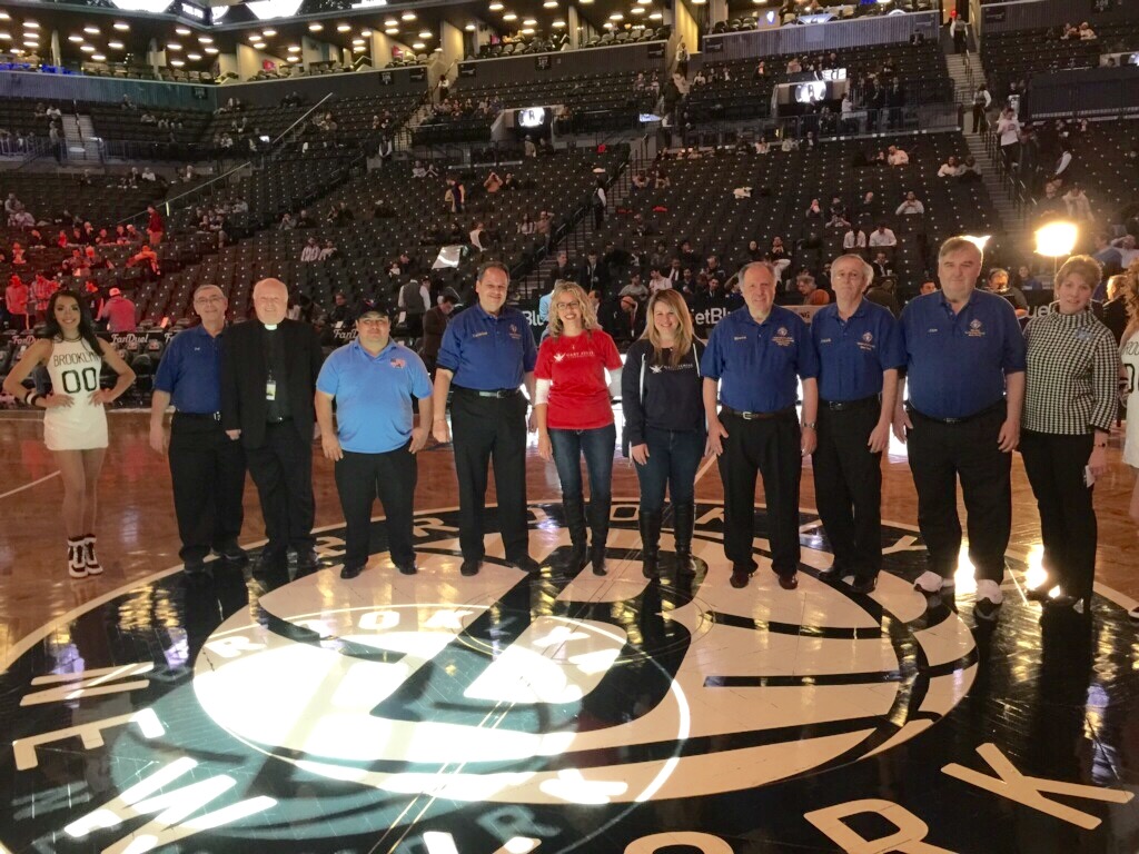 KNIGHTS OF COLUMBUS & BROOKLYN NETS HONOREES