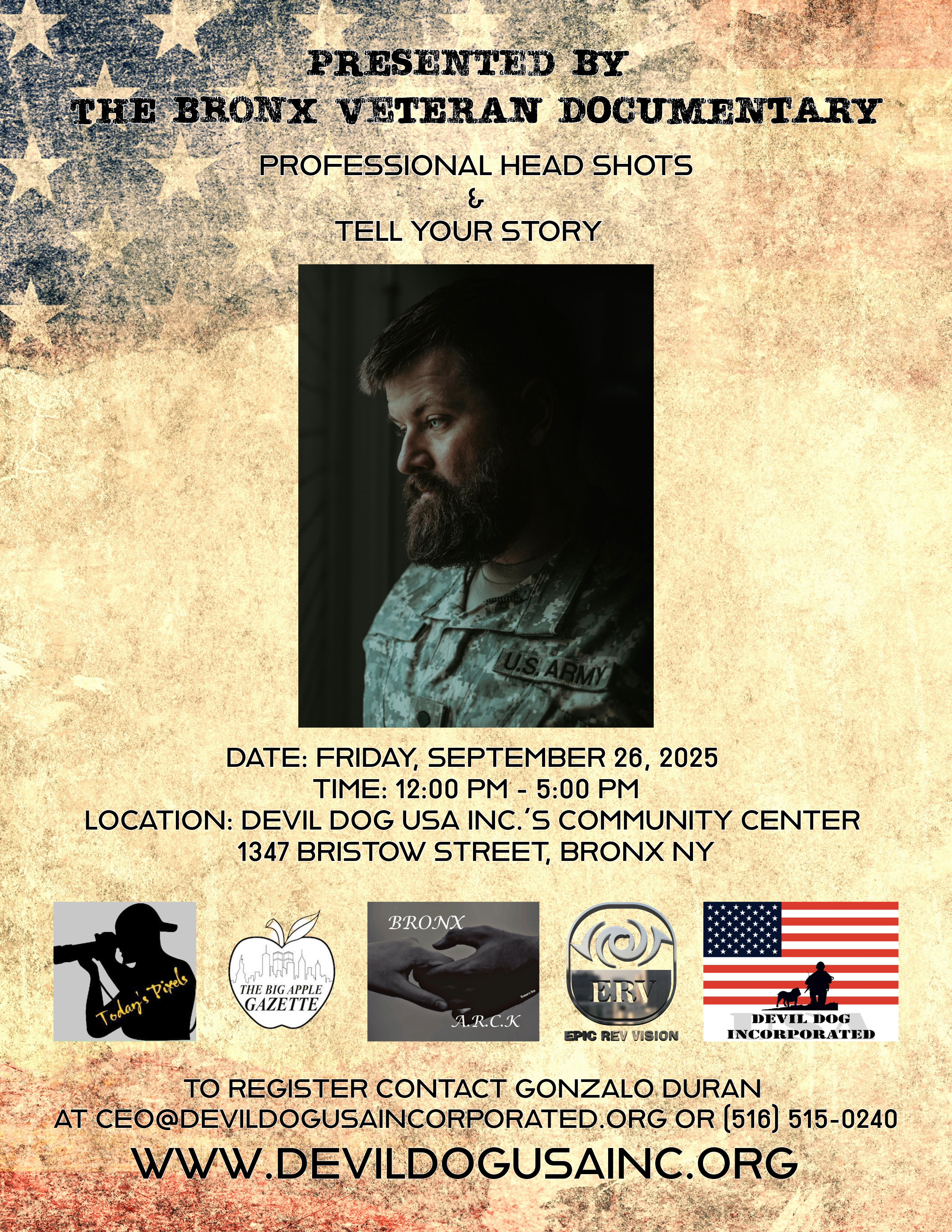 Free Professional Headshot For Veterans